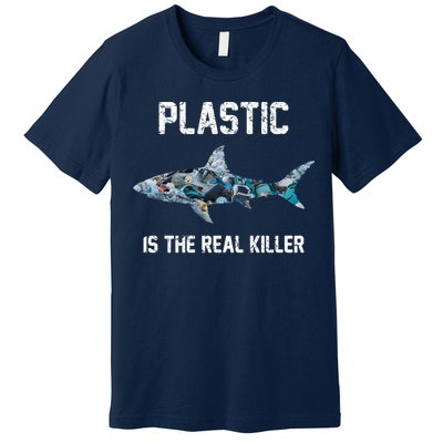 Funny Shark Plastic Is The Real Killer Premium T-Shirt