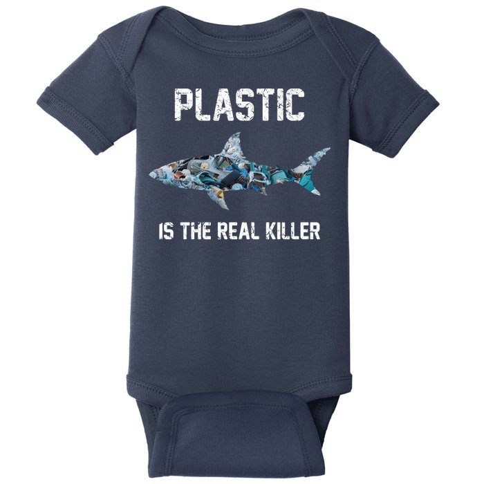 Funny Shark Plastic Is The Real Killer Baby Bodysuit