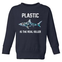 Funny Shark Plastic Is The Real Killer Toddler Sweatshirt