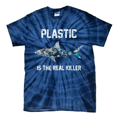 Funny Shark Plastic Is The Real Killer Tie-Dye T-Shirt