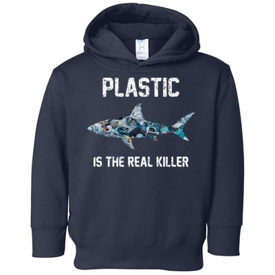 Funny Shark Plastic Is The Real Killer Toddler Hoodie