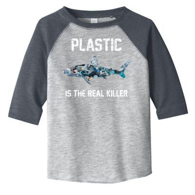 Funny Shark Plastic Is The Real Killer Toddler Fine Jersey T-Shirt