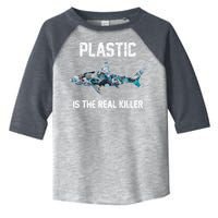Funny Shark Plastic Is The Real Killer Toddler Fine Jersey T-Shirt