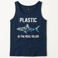 Funny Shark Plastic Is The Real Killer Tank Top