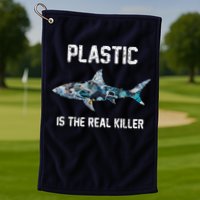 Funny Shark Plastic Is The Real Killer Golf Towel