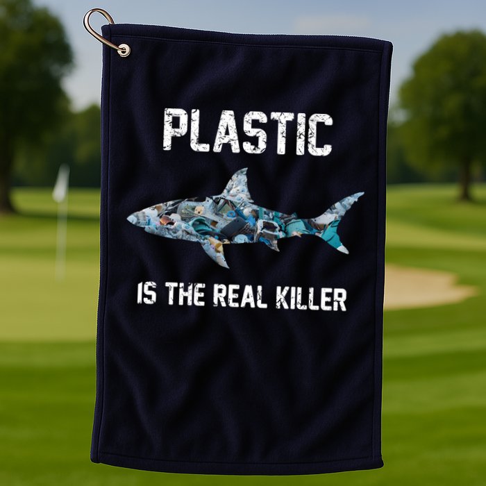 Funny Shark Plastic Is The Real Killer Golf Towel