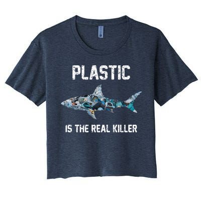 Funny Shark Plastic Is The Real Killer Crop Top
