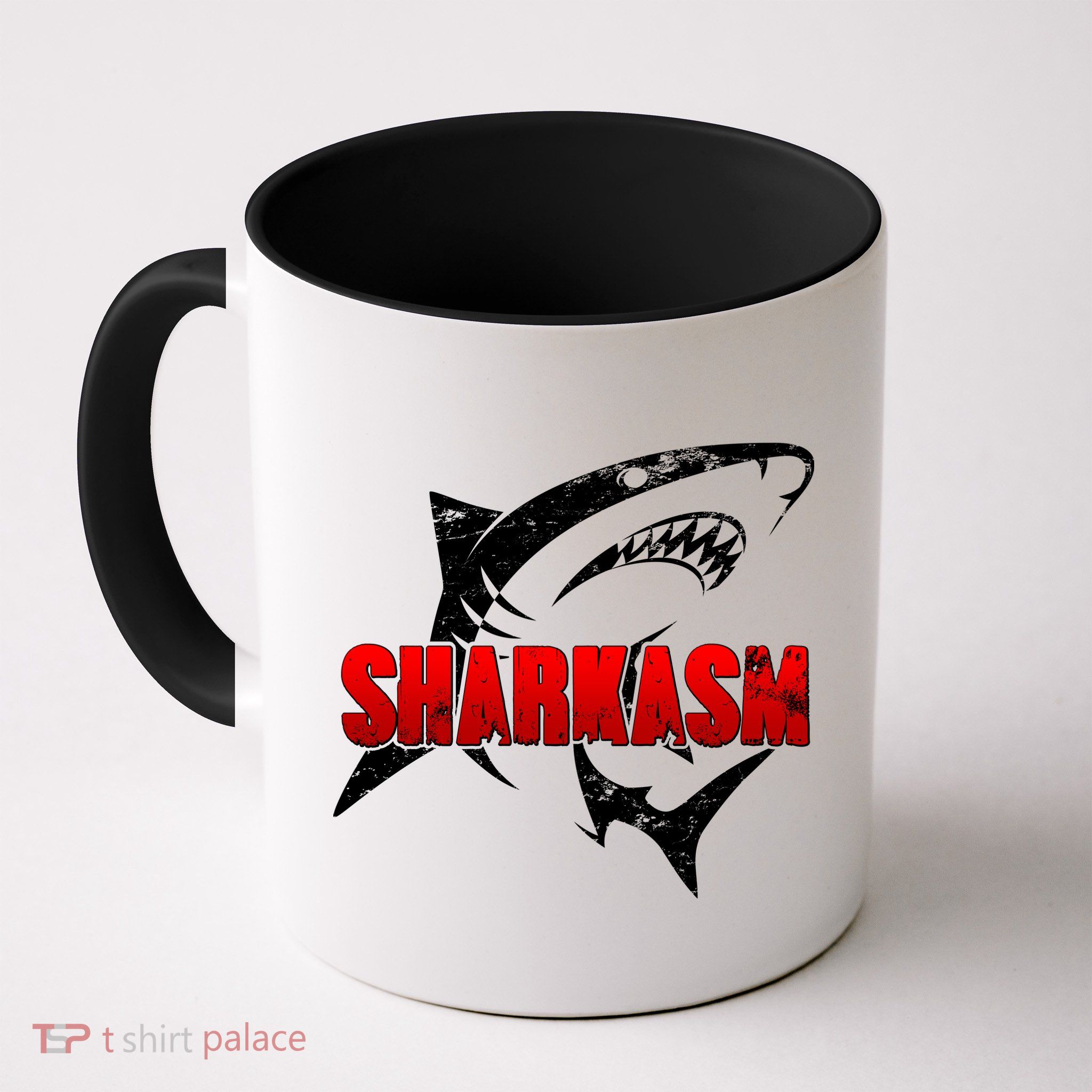 Funny Sharkasm Shark Fan Mug