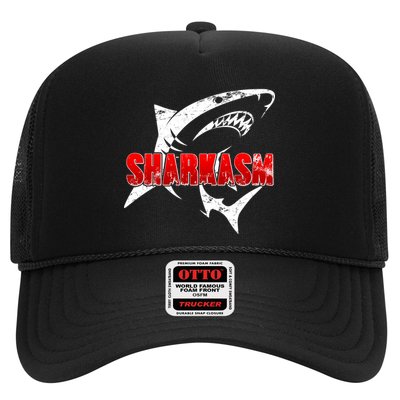 Funny Sharkasm Shark Fan Trucker Hat