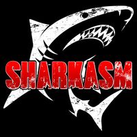 Funny Sharkasm Shark Fan Cropped Pullover Crew
