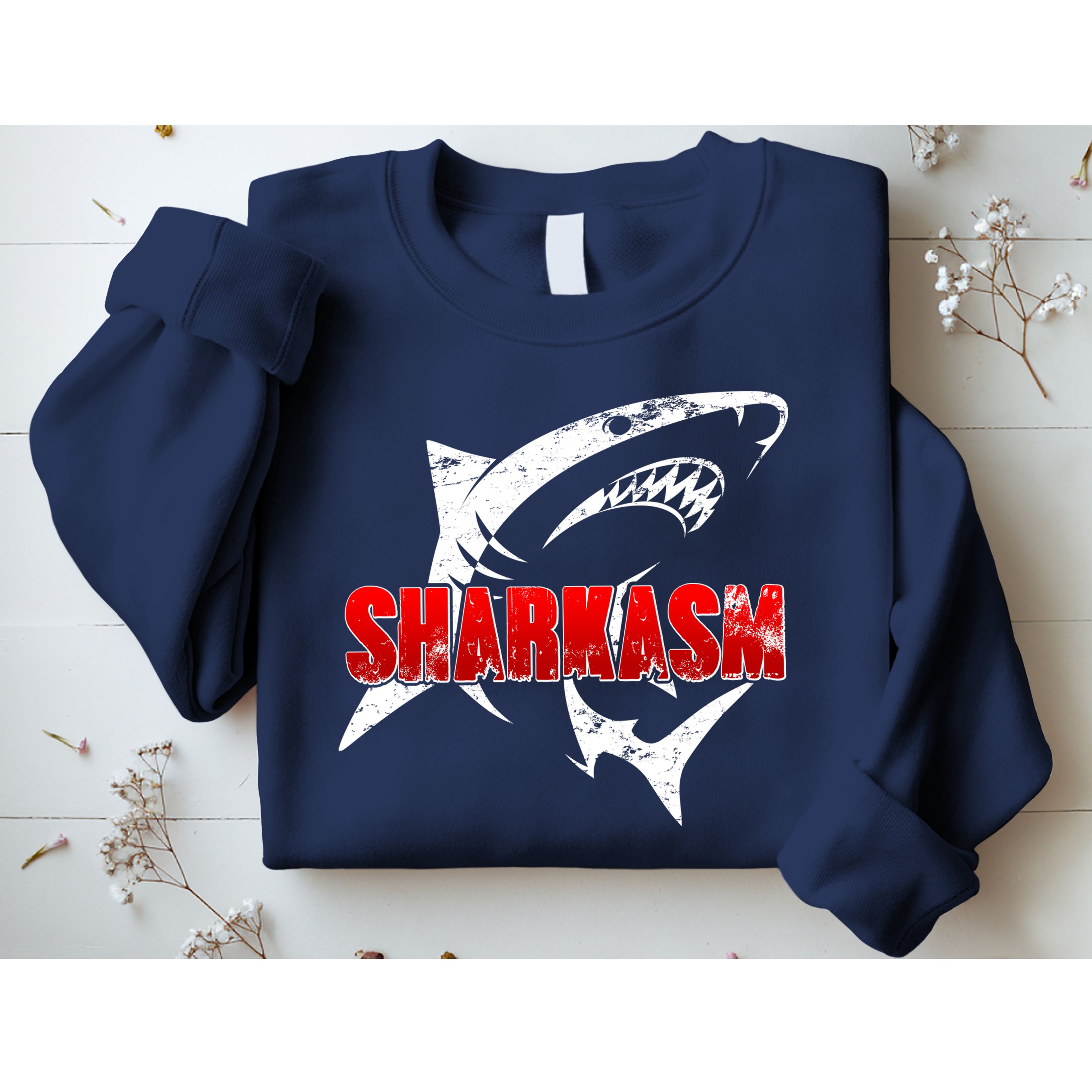 Funny Sharkasm Shark Fan Sweatshirt