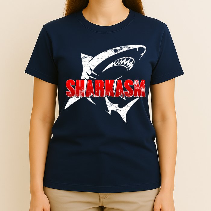 Funny Sharkasm Shark Fan T-Shirt