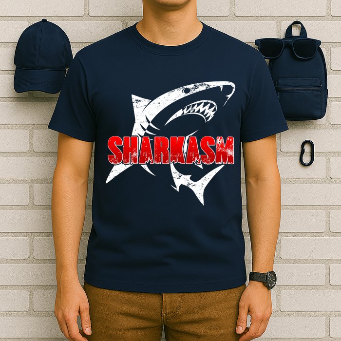 Funny Sharkasm Shark Fan T-Shirt