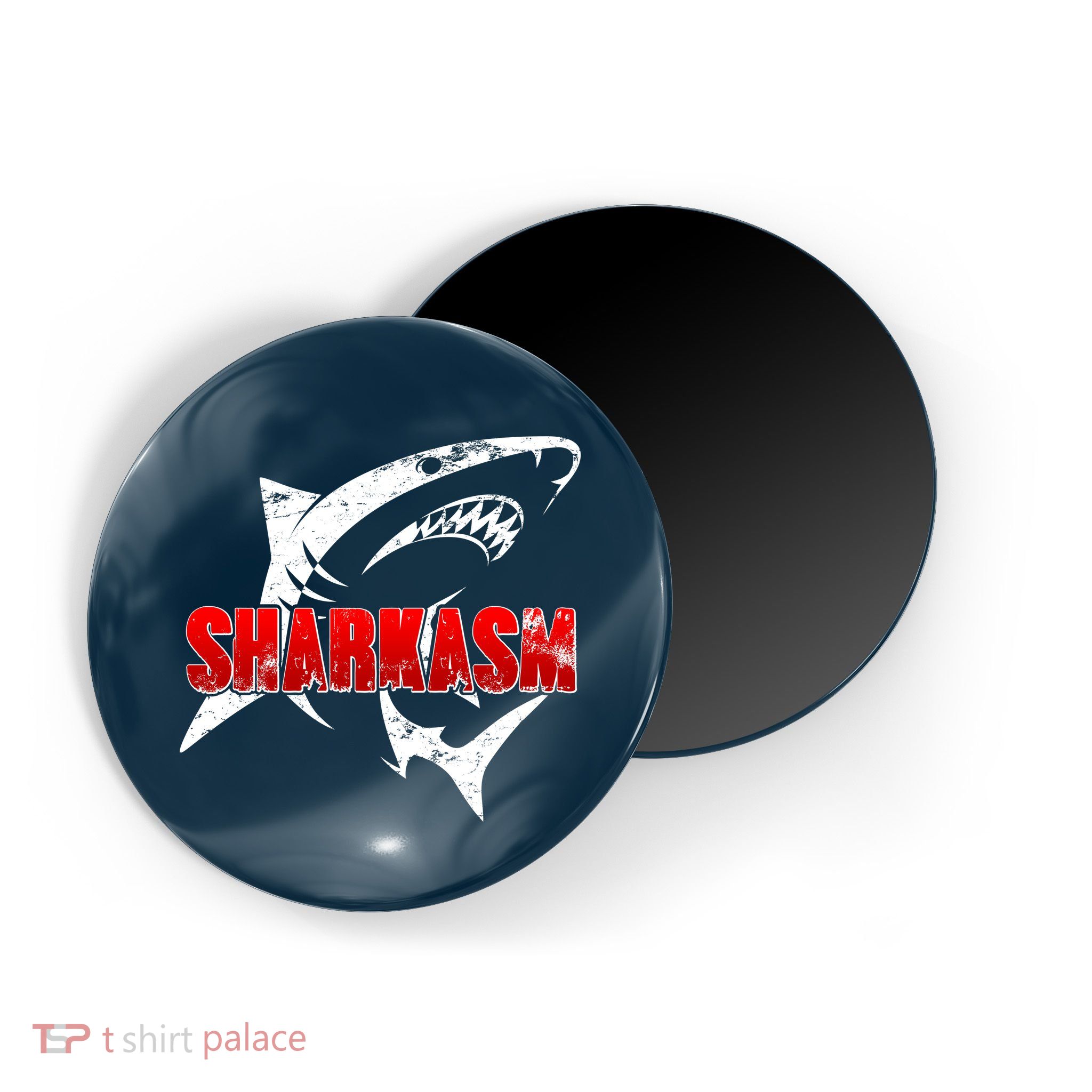 Funny Sharkasm Shark Fan Magnet