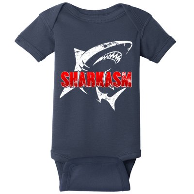 Funny Sharkasm Shark Fan Baby Bodysuit