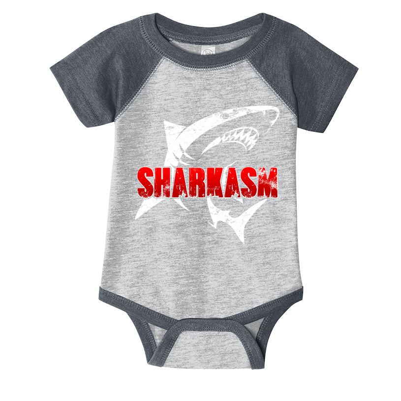 Funny Sharkasm Shark Fan Infant Baby Jersey Bodysuit