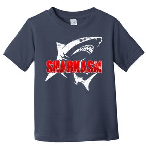 Funny Sharkasm Shark Fan Toddler T-Shirt