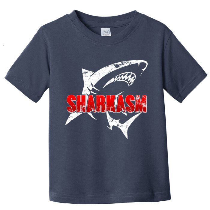 Funny Sharkasm Shark Fan Toddler T-Shirt