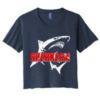 Funny Sharkasm Shark Fan Crop Top