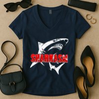 Funny Sharkasm Shark Fan Women's V-Neck T-Shirt