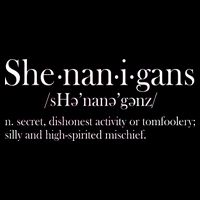 Funny Shenanigans Definition Drawstring Bag