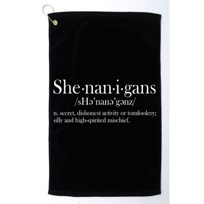 Funny Shenanigans Definition Golf Towel