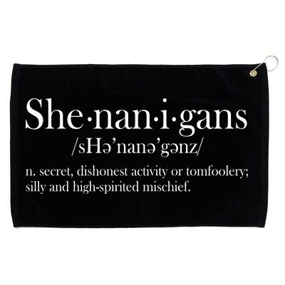 Funny Shenanigans Definition Grommeted Golf Towel