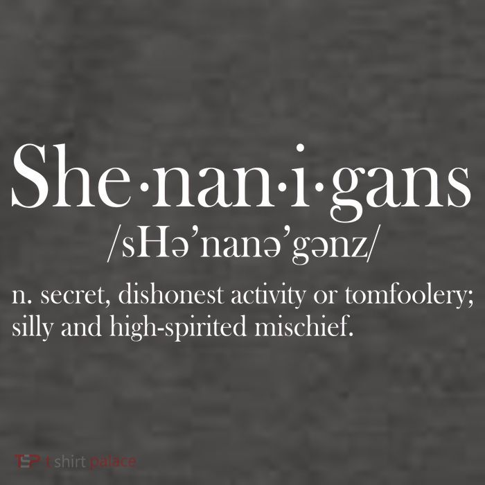 Funny Shenanigans Definition Vector Backpack