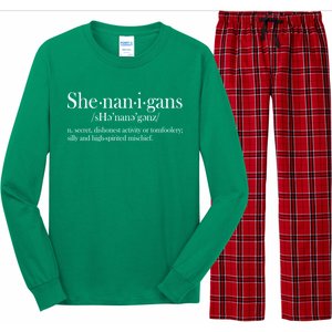 Funny Shenanigans Definition Long Sleeve Pajama Set