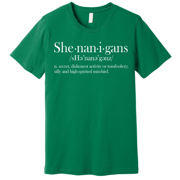 Funny Shenanigans Definition Premium T-Shirt