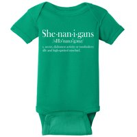 Funny Shenanigans Definition Baby Bodysuit