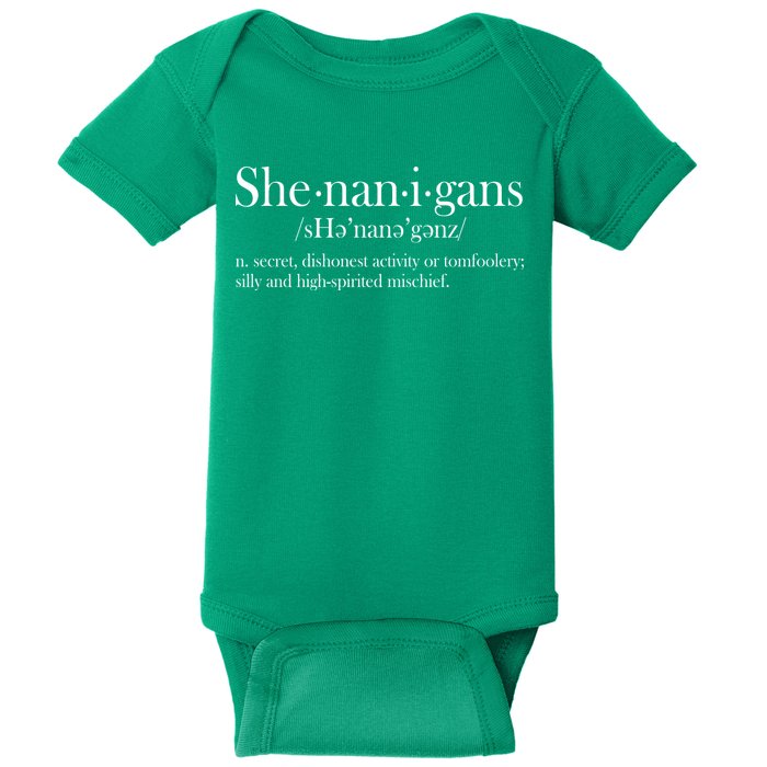 Funny Shenanigans Definition Baby Bodysuit