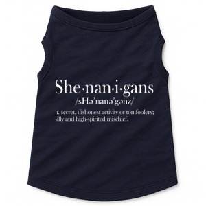 Funny Shenanigans Definition Doggie Tank