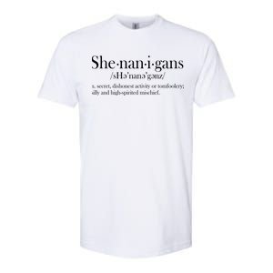 Funny Shenanigans Definition Softstyle CVC T-Shirt