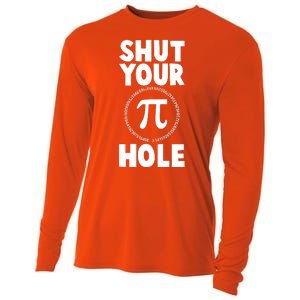 Funny Shut Your Pi Hole 3.14 March 14 Cooling Performance Long Sleeve Crew