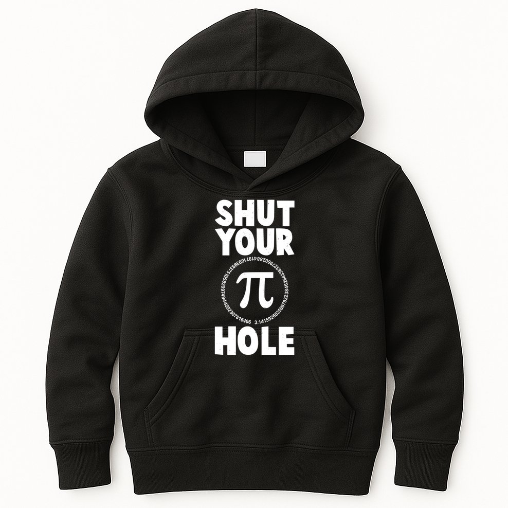 Funny Shut Your Pi Hole 3.14 March 14 Kids Hoodie