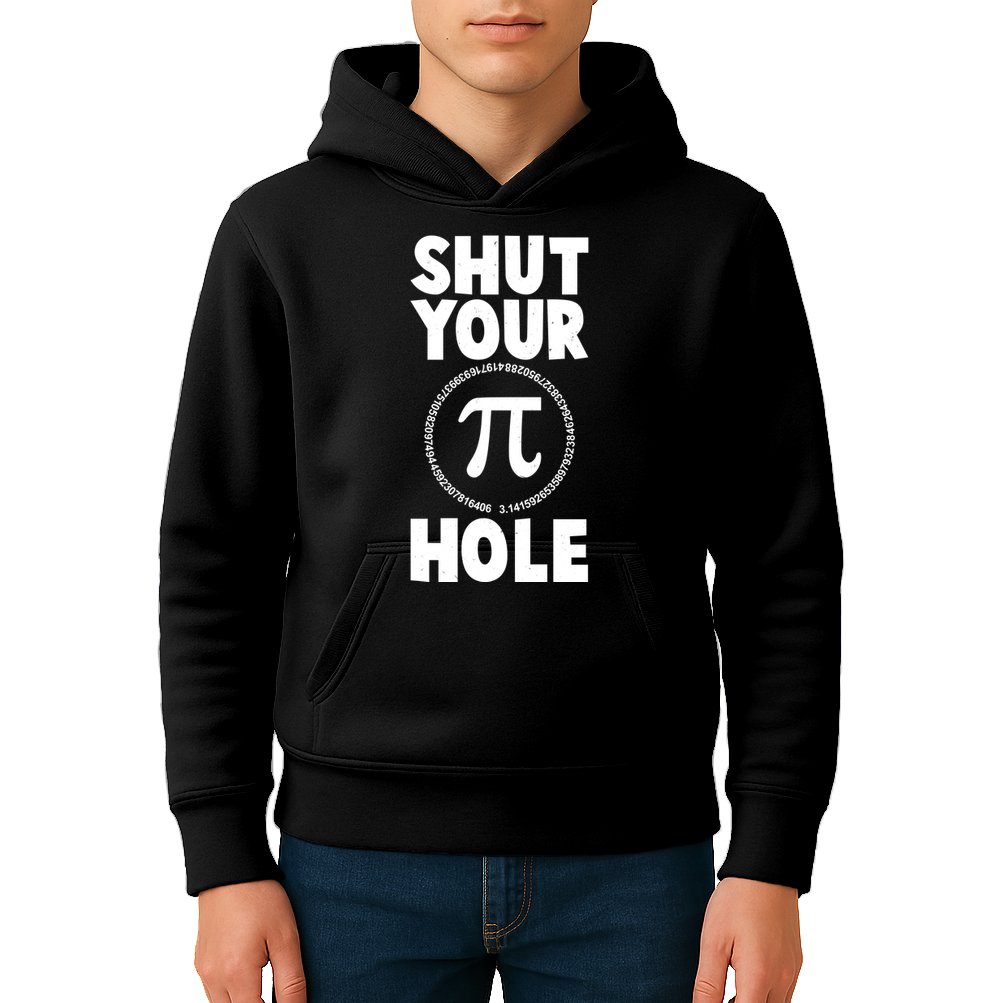 Funny Shut Your Pi Hole 3.14 March 14 Kids Hoodie