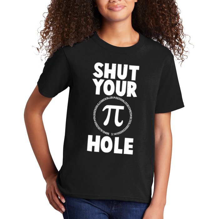 Funny Shut Your Pi Hole 3.14 March 14 Kids T-Shirt