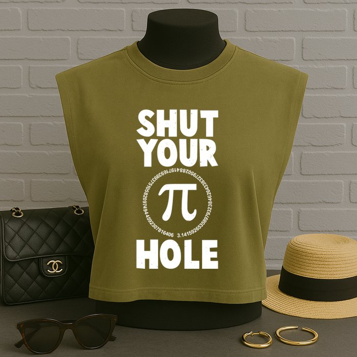 Funny Shut Your Pi Hole 3.14 March 14 Garment-Dyed Women's Muscle Tee