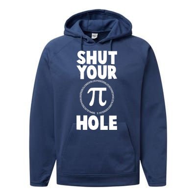 Funny Shut Your Pi Hole 3.14 March 14 Performance Fleece Hoodie