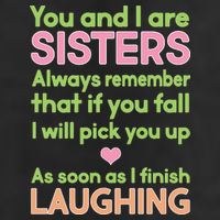 Funny Sisters Laughing Golf Towel