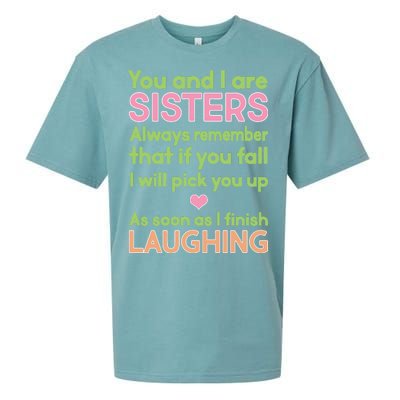 Funny Sisters Laughing Sueded Cloud Jersey T-Shirt