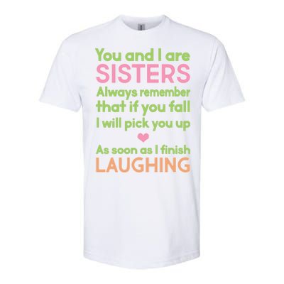 Funny Sisters Laughing Softstyle CVC T-Shirt