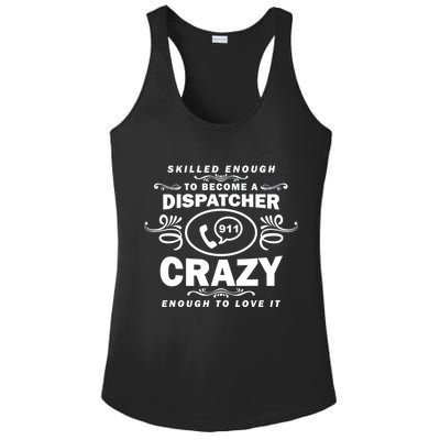 Funny Skilled Dispatcher Ladies PosiCharge Competitor Racerback Tank