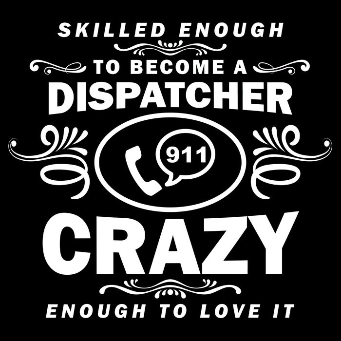 Funny Skilled Dispatcher Cropped Pullover Crew