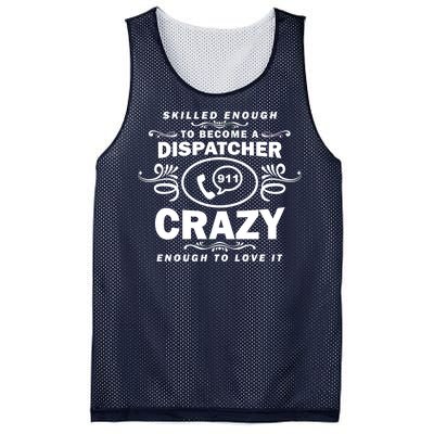 Funny Skilled Dispatcher Mesh Reversible Basketball Jersey Tank