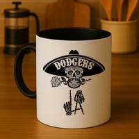 Funny Skull Dodgers Mug