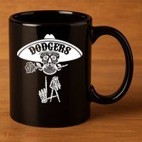 Funny Skull Dodgers 11oz C Handle Ceramic Mug