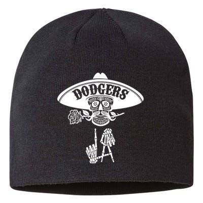 Funny Skull Dodgers Sustainable Beanie