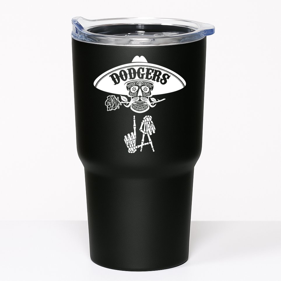 Funny Skull Dodgers Tumbler